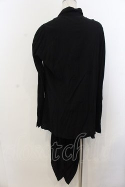 画像3: BPN FOR MEN / 胸開きビックシルエットシャツ M ブラック O-26-01-20-056-GO-BL-IG-OS