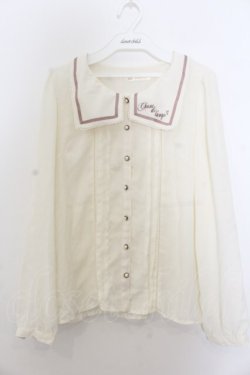 画像1: Ank Rouge / 刺繍衿ブラウス  アイボリー O-26-01-20-058-CA-BL-IG-OS