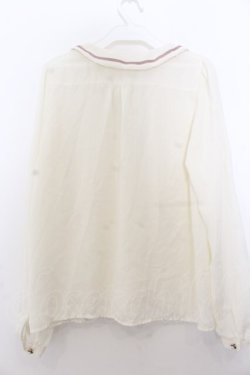 画像2: Ank Rouge / 刺繍衿ブラウス  アイボリー O-26-01-20-058-CA-BL-IG-OS