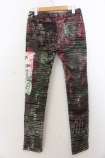 画像3: h.NAOTO / ペイントパッチデニムパンツ  ブラック×マルチ O-26-01-20-059-HN-PA-IG-ZT451 (3)
