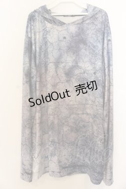 画像1: NieR Clothing / 転写総柄カットソー  ブラック×マルチ O-26-01-20-061-PU-TO-IG-OS