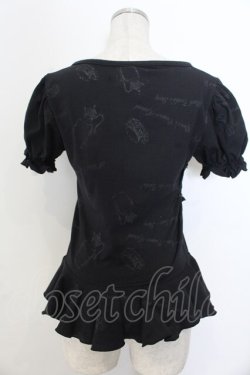 画像3: FRILL / ティーセットpt半袖カットカーディガン  ブラック O-26-01-20-007-HN-TO-OW-OS