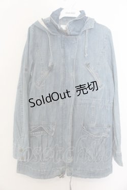 画像1: LIZ LISA / デニムモッズコート  インディゴ O-26-01-20-070-LO-OP-IG-OS