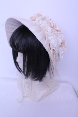 画像1: Hoshibako Works / 油彩の薔薇　 ボンネット  ピンク O-26-01-20-1001-LO-AC-OW-OS