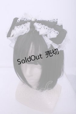 画像1: Jamieエーエヌケー / リボンカチューシャ  クロ×シロ O-26-01-20-1037-0-AC-IG-OS