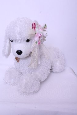 画像2: JESUS DIAMANTE / プードルぬいぐるみ（伏せポーズ）  シロ O-26-01-20-1039-JE-ZA-OW-OS