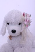 JESUS DIAMANTE / プードルぬいぐるみ（伏せポーズ）  シロ O-26-01-20-1039-JE-ZA-OW-ZT386