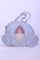画像1: Maison de FLEUR / Cinderella/かぼちゃの馬車ショルダーバッグ  サックス O-26-01-20-1044-LO-BG-IG-ZT387 (1)