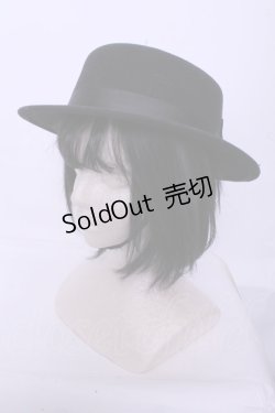 画像1: m petit by misako / TT*AMリボンカンカン帽  クロ クロミ O-26-01-20-1051-LO-AC-IG-ZTK011