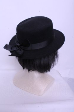 画像2: m petit by misako / TT*AMリボンカンカン帽  クロ クロミ O-26-01-20-1051-LO-AC-IG-OS