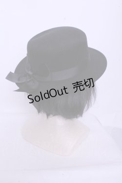 画像2: m petit by misako / TT*AMリボンカンカン帽  クロ クロミ O-26-01-20-1051-LO-AC-IG-ZTK011