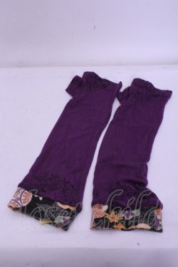 画像1: kikou / アームカバー  パープル O-26-01-20-1058-GO-ZA-IG-OS