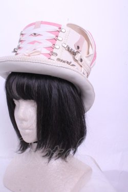 画像1: candynoir / シルクハット/ウサ耳  オフシロ O-26-01-20-1009-EL-AC-IG-OS