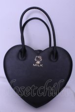 画像1: MILK / ハートバッグ キティ×MILK  クロ O-26-01-20-1062-ML-BG-OW-ZT274 (1)