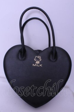 画像1: MILK / ハートバッグ キティ×MILK  クロ O-26-01-20-1062-ML-BG-OW-OS