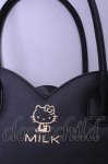 画像2: MILK / ハートバッグ キティ×MILK  クロ O-26-01-20-1062-ML-BG-OW-ZT274 (2)