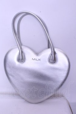 画像1: MILK / シャイニーハートバッグ  シルバー O-26-01-20-1064-ML-BG-OW-OS
