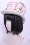 画像2: candynoir / シルクハット/ウサ耳  オフシロ O-26-01-20-1009-EL-AC-IG-ZTK025 (2)