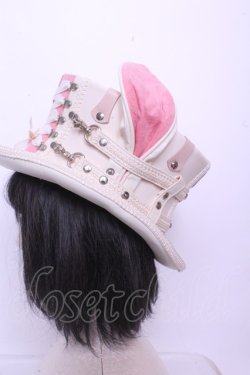 画像3: candynoir / シルクハット/ウサ耳  オフシロ O-26-01-20-1009-EL-AC-IG-OS