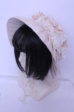 画像2: Hoshibako Works / 油彩の薔薇　 ボンネット  ピンク O-26-01-20-1001-LO-AC-OW-OS