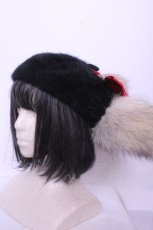 画像1: GOTHIC HOLIC / しっぽベレー帽  ブラック×レッド×グレー O-26-01-20-1010-PU-AC-IG-ZT511 (1)