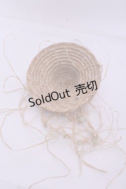 画像2: PINK HOUSE / 麦わらハットコサージュ  ナチュラル O-26-01-20-1073-LO-ZA-IG-OS