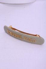 画像1: WONDERFUL WORLD / ロゴバレッタ  グリーン×ゴールド O-26-01-20-1078-LO-AC-IG-ZT575-F006 (1)