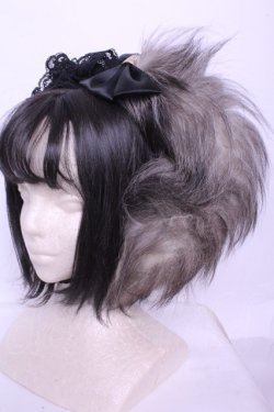 画像1: GOTHIC HOLIC / しっぽ付カチューシャ  グレー O-26-01-20-1011-PU-ZA-IG-OS