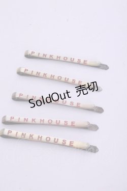 画像1: PINK HOUSE / ロゴクリアヘアピン  シルバー×クリア O-26-01-20-1098-LO-AC-IG-ZT0204J