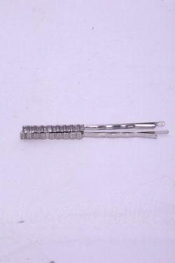 画像1: PINK HOUSE / ブロックロゴヘアピン  シルバー O-26-01-20-1099-LO-AC-IG-OS