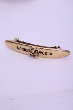 画像1: WONDERFUL WORLD / ロゴくまバレッタ  ゴールド O-26-01-20-1100-LO-AC-IG-OS