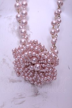 画像1: WONDERFUL WORLD / 桜モチーフビーズネックレス  ゴールド×ピンク O-26-01-20-1102-LO-AC-IG-OS