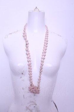 画像2: WONDERFUL WORLD / 桜モチーフビーズネックレス  ゴールド×ピンク O-26-01-20-1102-LO-AC-IG-OS