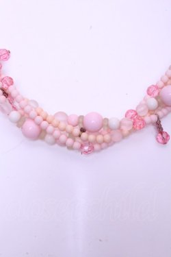 画像2: WONDERFUL WORLD / 4連ビーズネックレス  ピンク O-26-01-20-1105-LO-AC-IG-OS