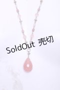 WONDERFUL WORLD / ストーンネックレス  ピンク O-26-01-20-1109-LO-AC-IG-ZT575-F006