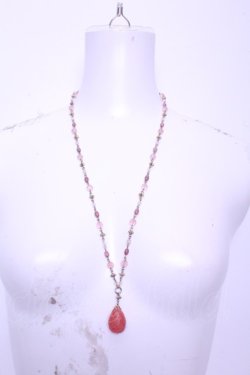 画像2: WONDERFUL WORLD / ストーンネックレス  ピンク O-26-01-20-1109-LO-AC-IG-OS