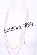 WONDERFUL WORLD / カラーパールネックレス  ピンク×オフ O-26-01-20-1113-LO-AC-IG-OS