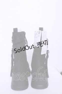 画像3: axes femme POETIQUE / チャイナ釦タンクソールブーツ M クロ O-26-01-20-1017-AX-SH-OW-ZTK014