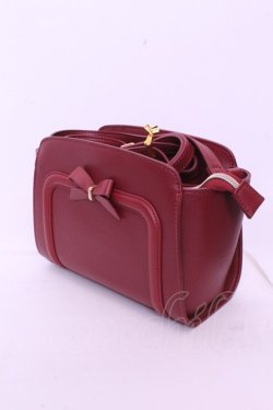 画像1: m petit by misako / AMリボンヨコショルダーバッグ  アカ O-26-01-20-1023-LO-BG-IG-OS