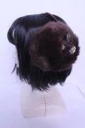 h.NAOTO / ファーイヤーマフ  ブラウン O-26-01-20-1004-HN-ZA-IG-ZT006