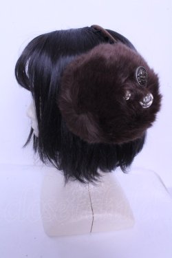 画像1: h.NAOTO / ファーイヤーマフ  ブラウン O-26-01-20-1004-HN-ZA-IG-OS