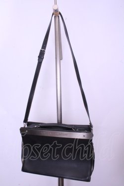 画像2: Jean Paul GAULTIER / メタルプレートショルダーバッグ  ブラック×シルバー O-26-01-20-1030-GO-BG-IG-OS