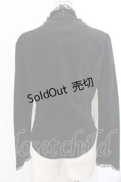 画像3: BPN / チョーカー付き別珍ブラウス M ブラック O-26-01-20-008-GO-BL-OW-OS