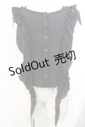 BPN / ウイングフリルガーゼブラウス M ブラック O-26-01-20-009-GO-BL-OW-OS