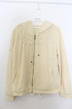 画像1: axes femme / バックシャンレースパーカー M イエロー O-26-01-20-011-AX-TO-OW-OS