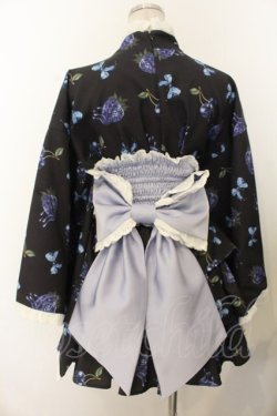 画像3: Jamieエーエヌケー / melt strawberry浴衣ワンピース  クロ×ブルー O-26-01-20-013-0-OP-IG-OS