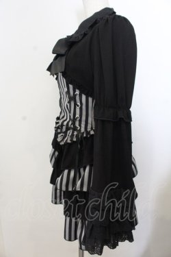 画像2: Jamieエーエヌケー / ストライプお姫様（トップス）  クロ×グレー O-26-01-20-016-0-BL-IG-OS