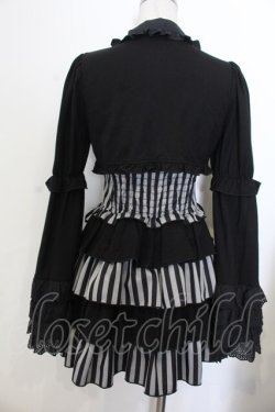 画像3: Jamieエーエヌケー / ストライプお姫様（トップス）  クロ×グレー O-26-01-20-016-0-BL-IG-OS