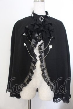 画像1: Jamieエーエヌケー / シャボ付きケープ  クロ O-26-01-20-017-0-JA-IG-OS