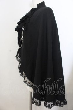 画像2: Jamieエーエヌケー / シャボ付きケープ  クロ O-26-01-20-017-0-JA-IG-OS